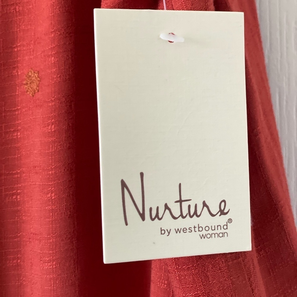 Nurture by Lamaze A-Line Skirt in Rich Red Size-2X - Picture 6 of 11